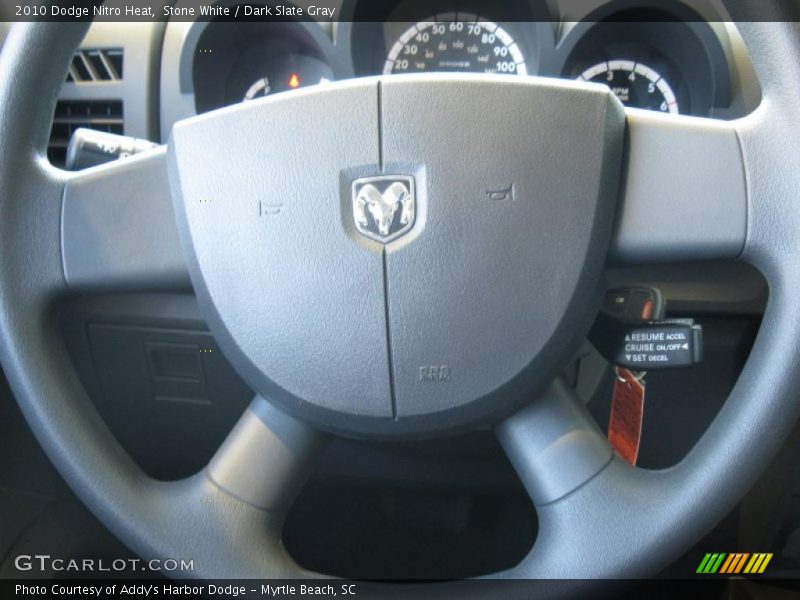 Stone White / Dark Slate Gray 2010 Dodge Nitro Heat