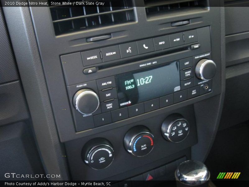 Stone White / Dark Slate Gray 2010 Dodge Nitro Heat
