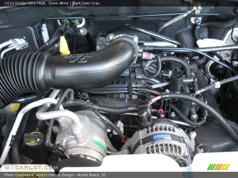 Stone White / Dark Slate Gray 2010 Dodge Nitro Heat