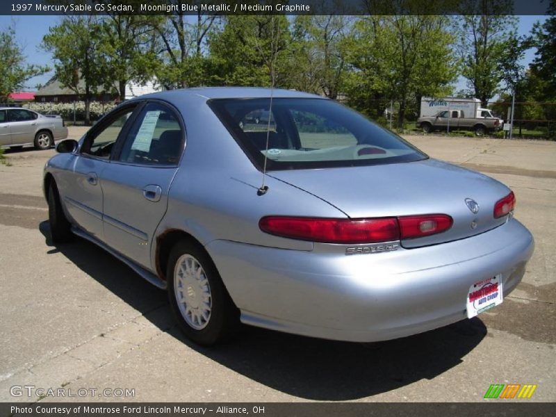 Moonlight Blue Metallic / Medium Graphite 1997 Mercury Sable GS Sedan