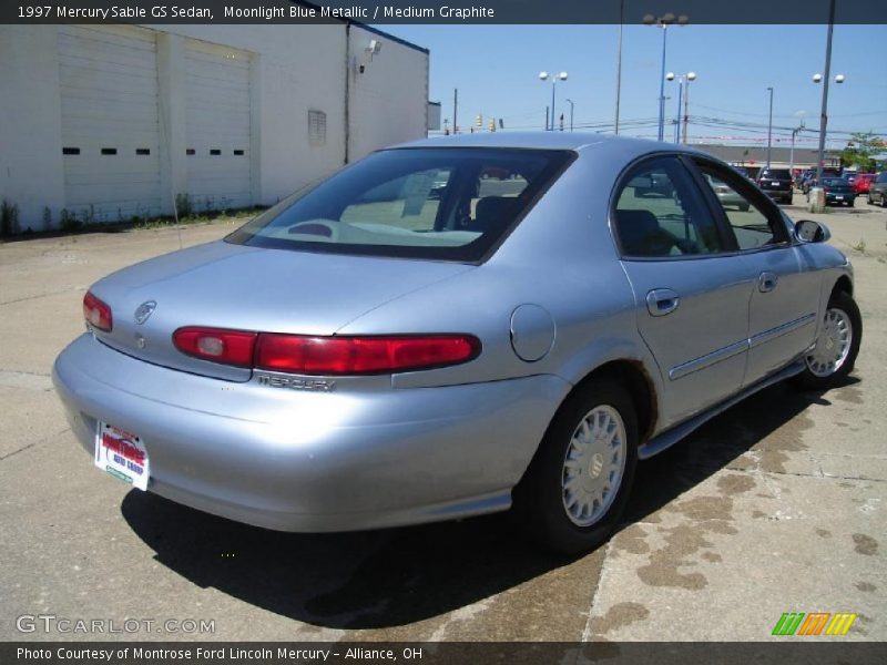 Moonlight Blue Metallic / Medium Graphite 1997 Mercury Sable GS Sedan