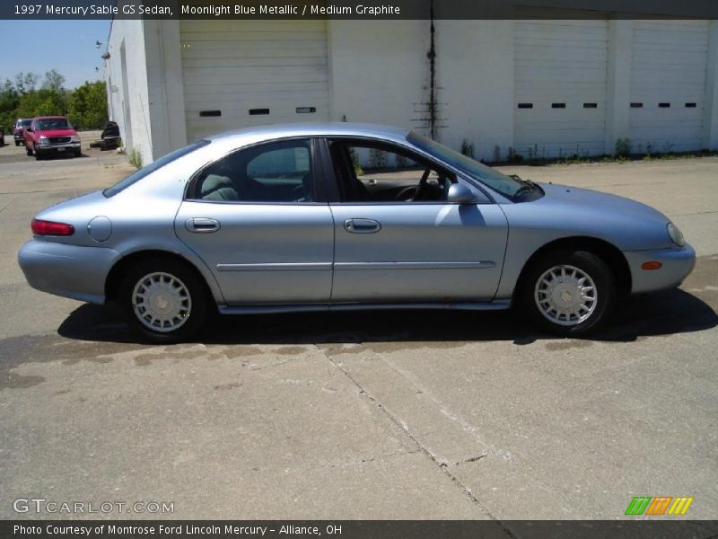 Moonlight Blue Metallic / Medium Graphite 1997 Mercury Sable GS Sedan