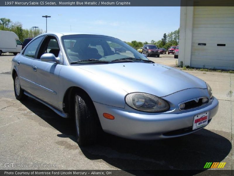 Moonlight Blue Metallic / Medium Graphite 1997 Mercury Sable GS Sedan