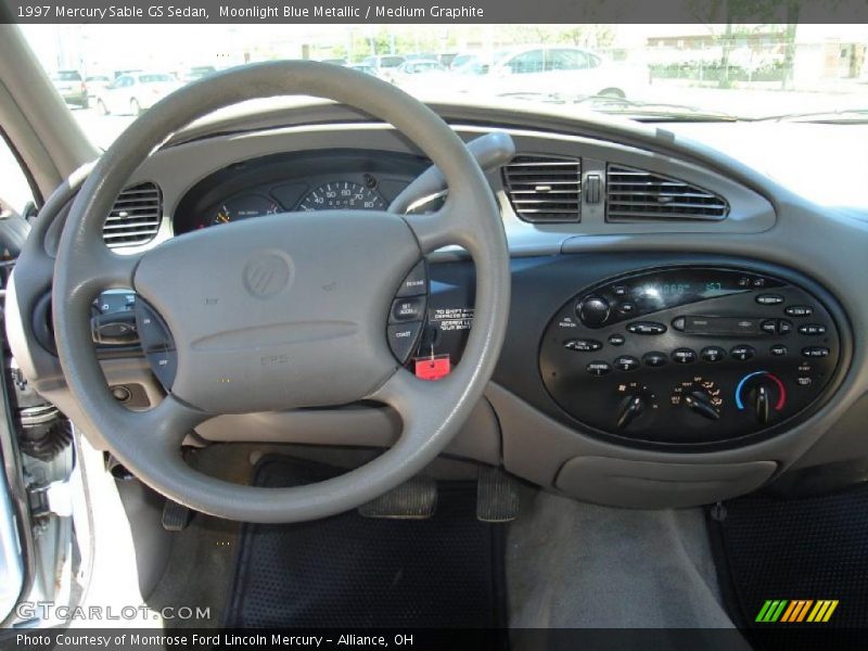 Moonlight Blue Metallic / Medium Graphite 1997 Mercury Sable GS Sedan