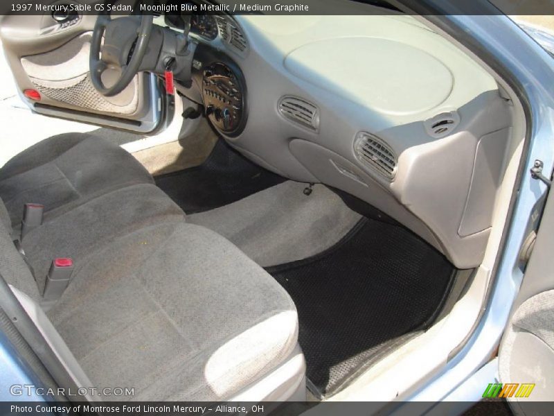 Moonlight Blue Metallic / Medium Graphite 1997 Mercury Sable GS Sedan