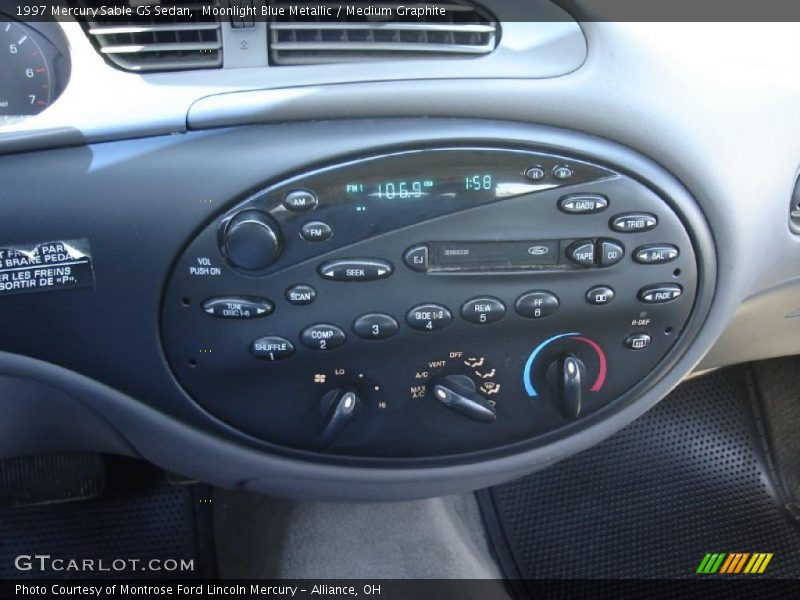 Moonlight Blue Metallic / Medium Graphite 1997 Mercury Sable GS Sedan