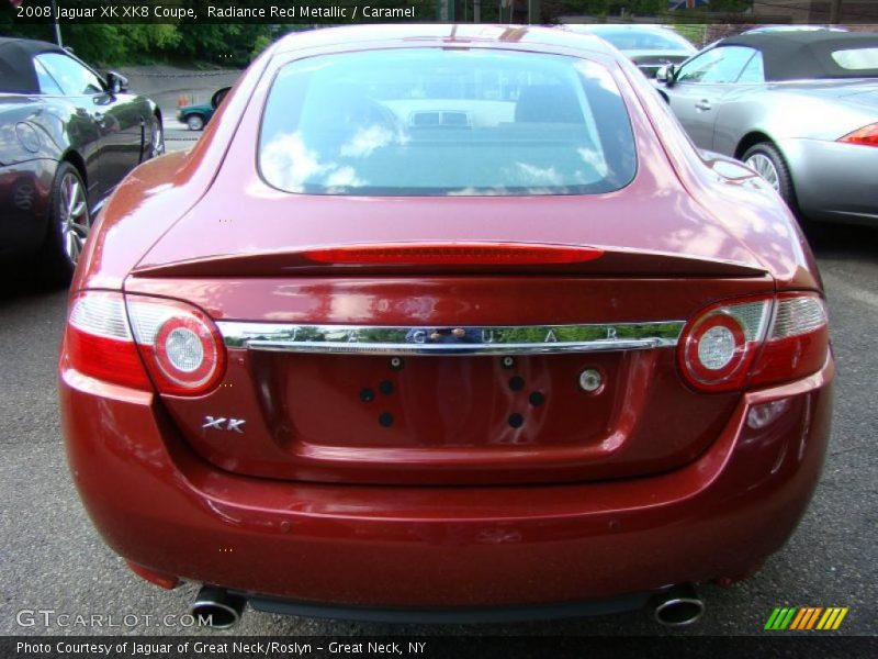 Radiance Red Metallic / Caramel 2008 Jaguar XK XK8 Coupe