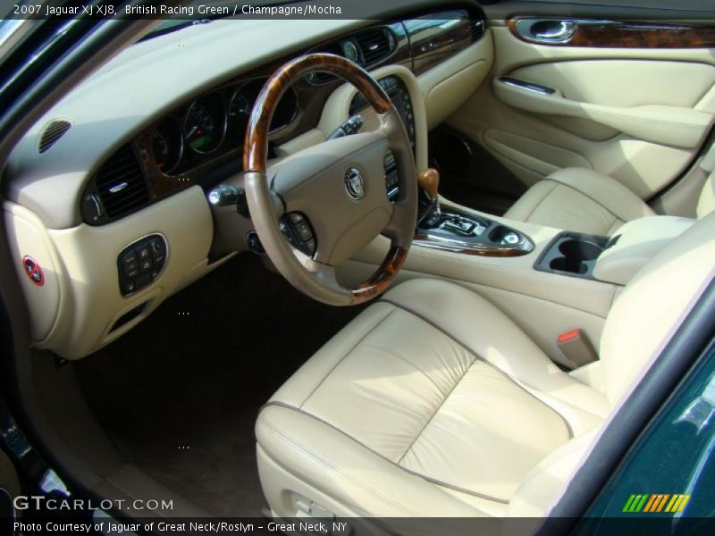 British Racing Green / Champagne/Mocha 2007 Jaguar XJ XJ8