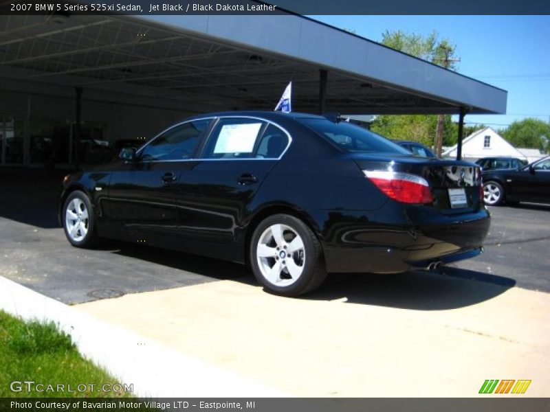 Jet Black / Black Dakota Leather 2007 BMW 5 Series 525xi Sedan