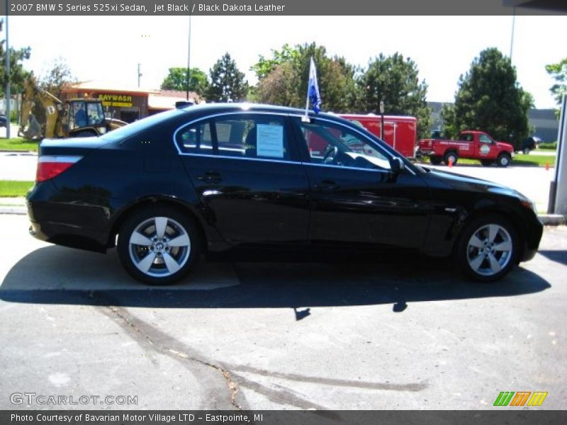 Jet Black / Black Dakota Leather 2007 BMW 5 Series 525xi Sedan