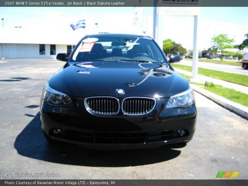 Jet Black / Black Dakota Leather 2007 BMW 5 Series 525xi Sedan