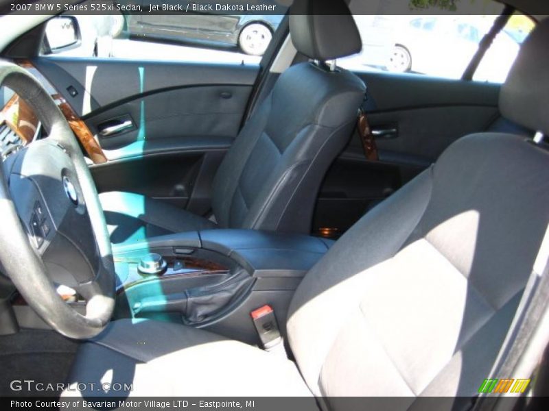 Jet Black / Black Dakota Leather 2007 BMW 5 Series 525xi Sedan