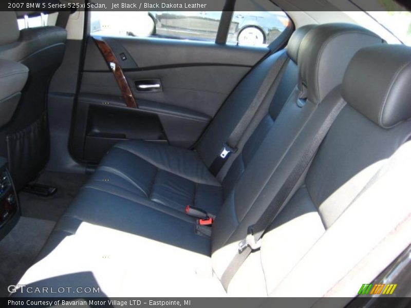 Jet Black / Black Dakota Leather 2007 BMW 5 Series 525xi Sedan