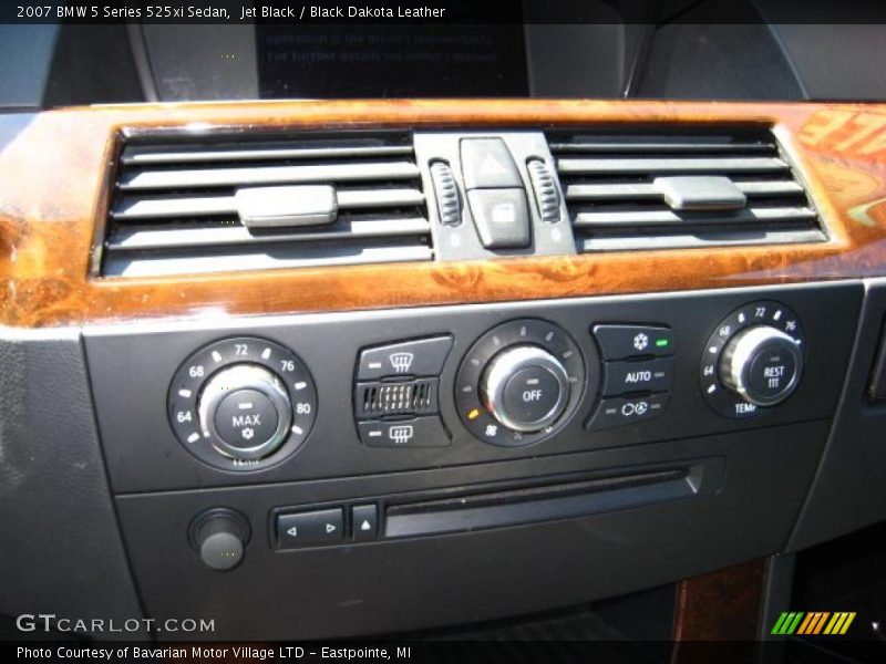 Jet Black / Black Dakota Leather 2007 BMW 5 Series 525xi Sedan