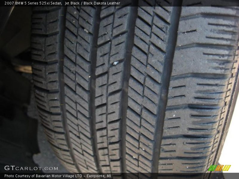 Jet Black / Black Dakota Leather 2007 BMW 5 Series 525xi Sedan