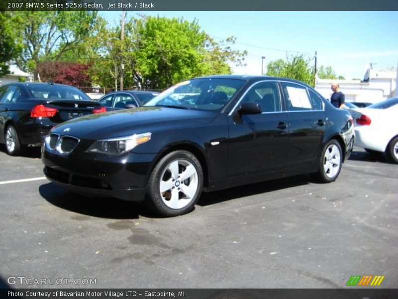 Jet Black / Black 2007 BMW 5 Series 525xi Sedan