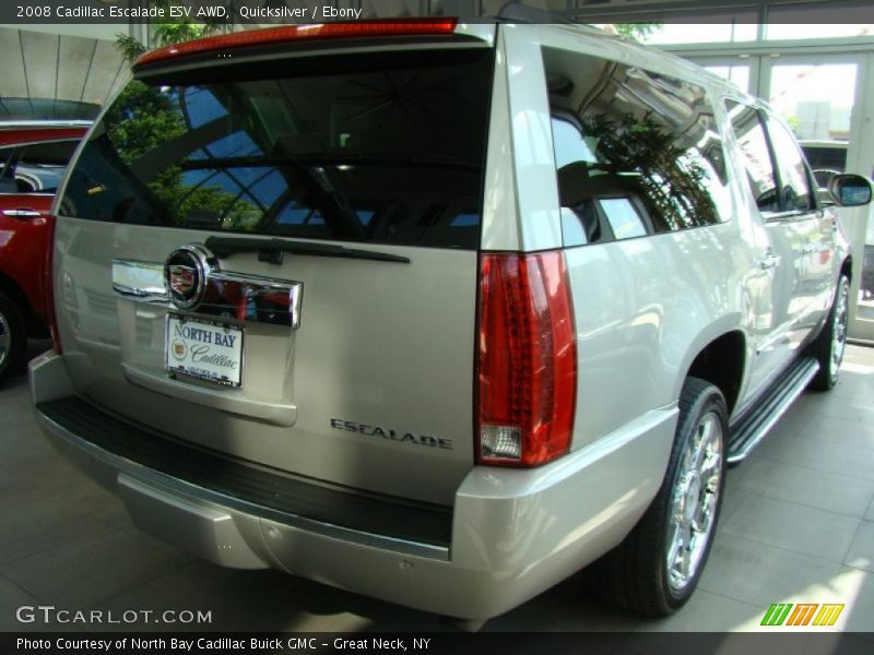 Quicksilver / Ebony 2008 Cadillac Escalade ESV AWD