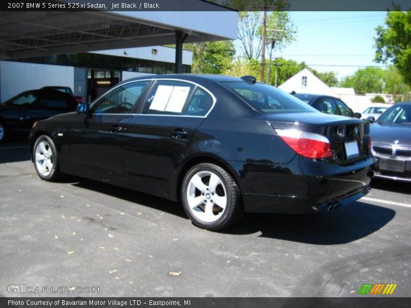 Jet Black / Black 2007 BMW 5 Series 525xi Sedan