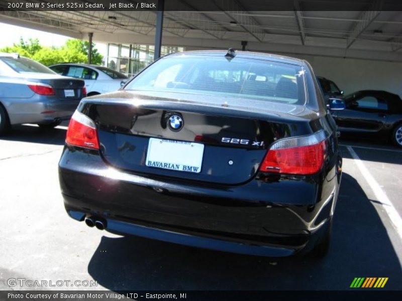Jet Black / Black 2007 BMW 5 Series 525xi Sedan