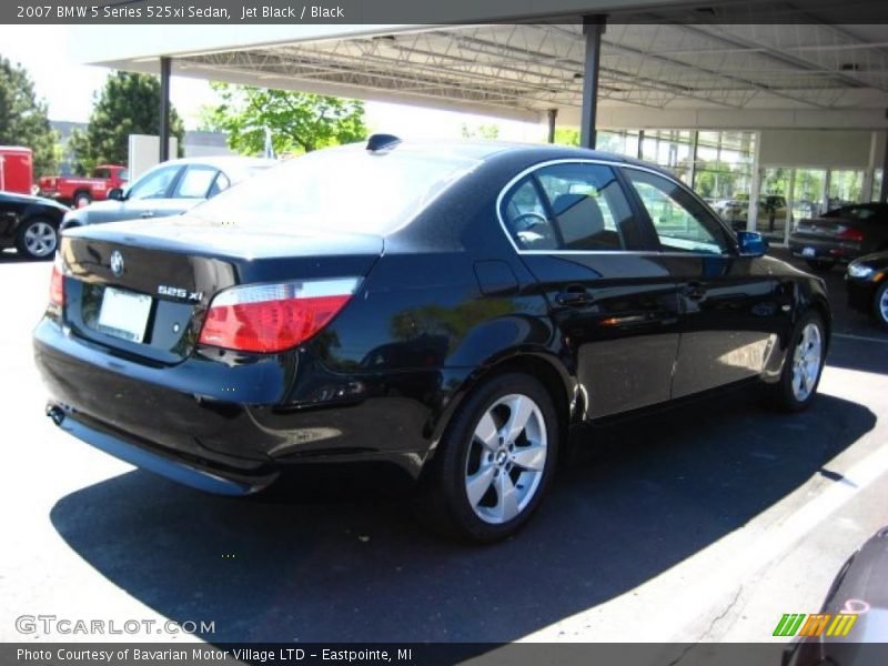 Jet Black / Black 2007 BMW 5 Series 525xi Sedan