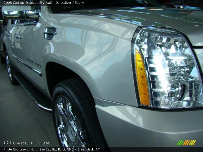 Quicksilver / Ebony 2008 Cadillac Escalade ESV AWD