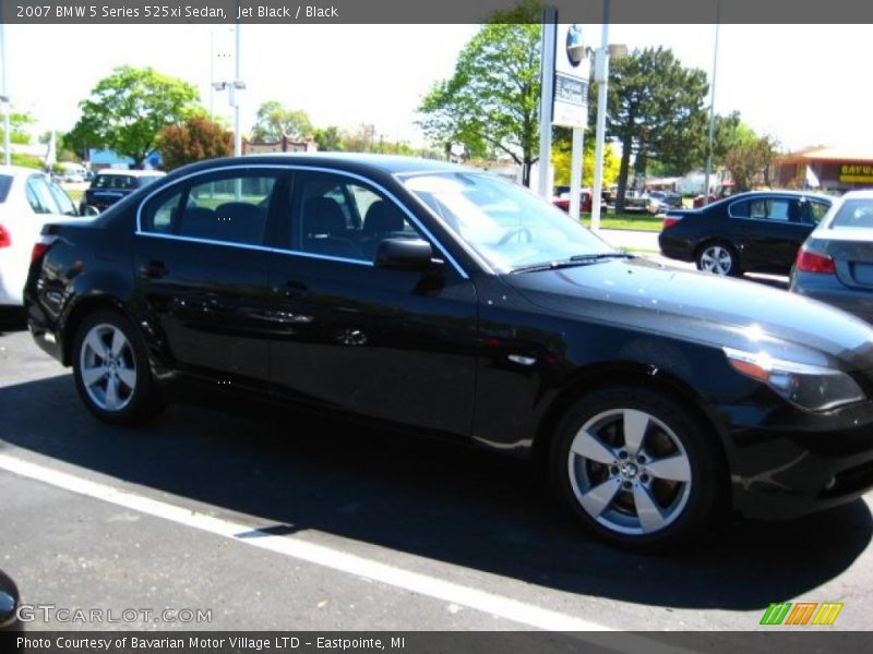 Jet Black / Black 2007 BMW 5 Series 525xi Sedan