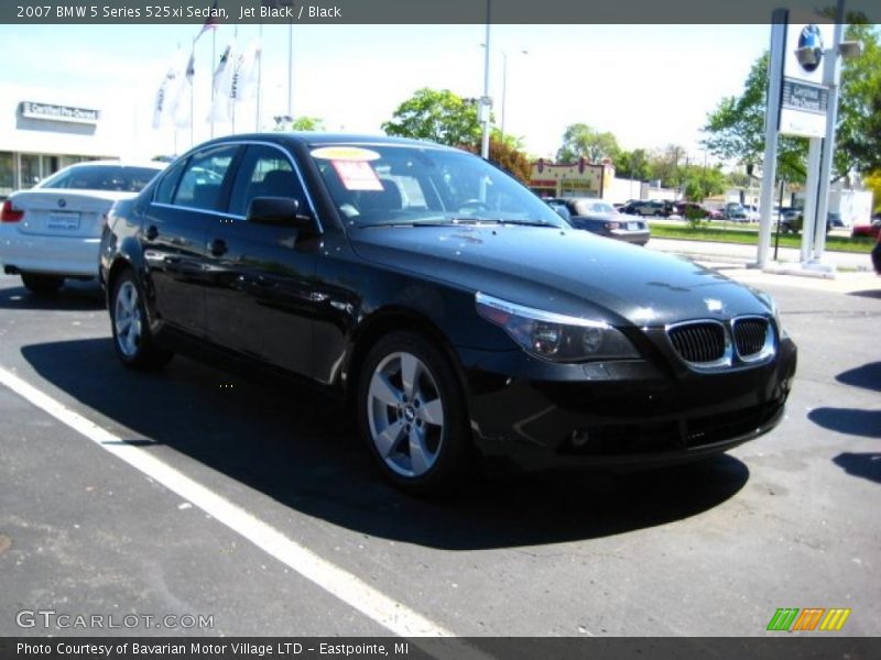 Jet Black / Black 2007 BMW 5 Series 525xi Sedan