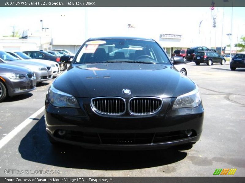 Jet Black / Black 2007 BMW 5 Series 525xi Sedan