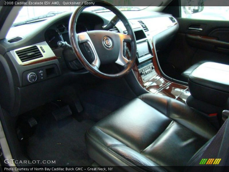 Quicksilver / Ebony 2008 Cadillac Escalade ESV AWD