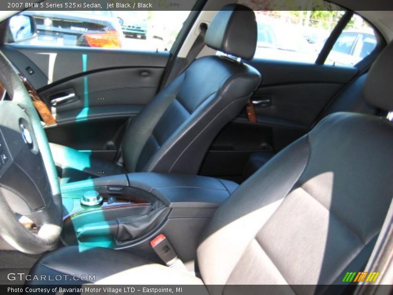 Jet Black / Black 2007 BMW 5 Series 525xi Sedan