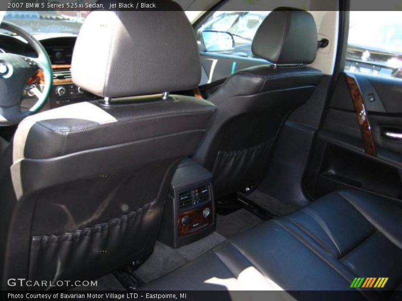 Jet Black / Black 2007 BMW 5 Series 525xi Sedan