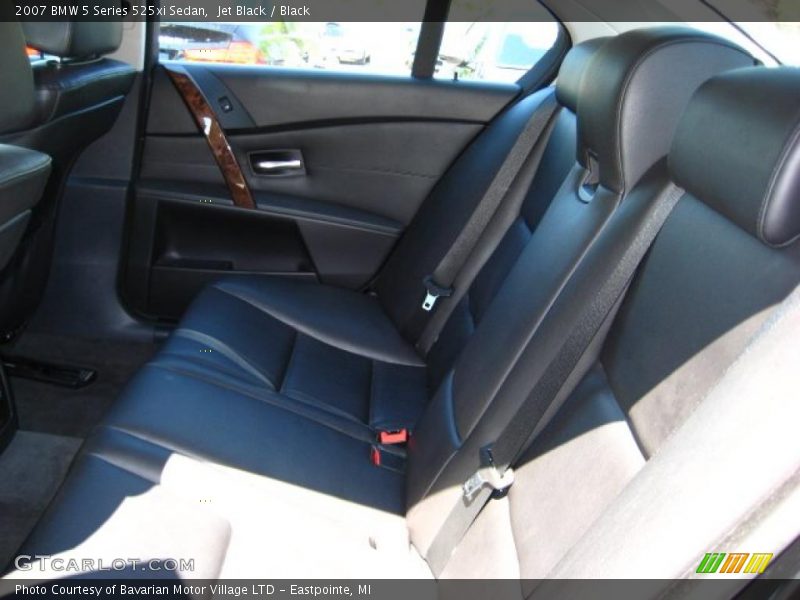 Jet Black / Black 2007 BMW 5 Series 525xi Sedan