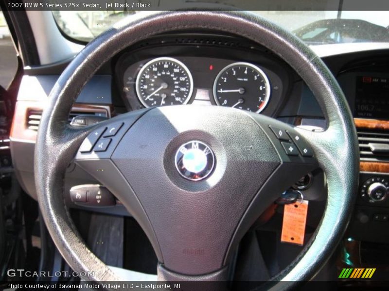 Jet Black / Black 2007 BMW 5 Series 525xi Sedan