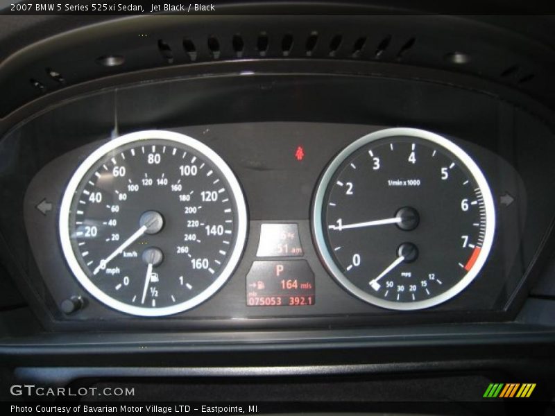 Jet Black / Black 2007 BMW 5 Series 525xi Sedan