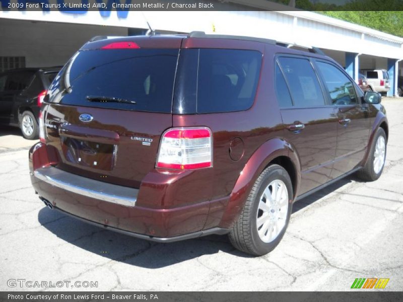 Cinnamon Metallic / Charcoal Black 2009 Ford Taurus X Limited AWD