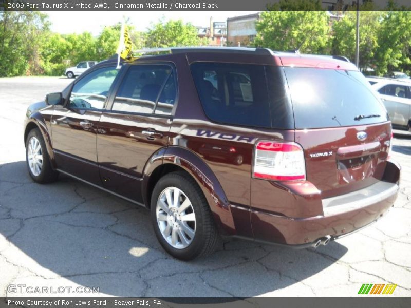 Cinnamon Metallic / Charcoal Black 2009 Ford Taurus X Limited AWD