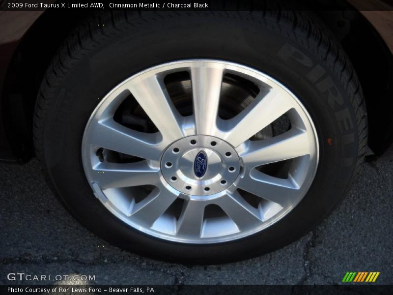 Cinnamon Metallic / Charcoal Black 2009 Ford Taurus X Limited AWD