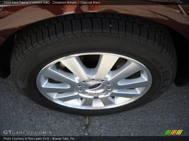 Cinnamon Metallic / Charcoal Black 2009 Ford Taurus X Limited AWD