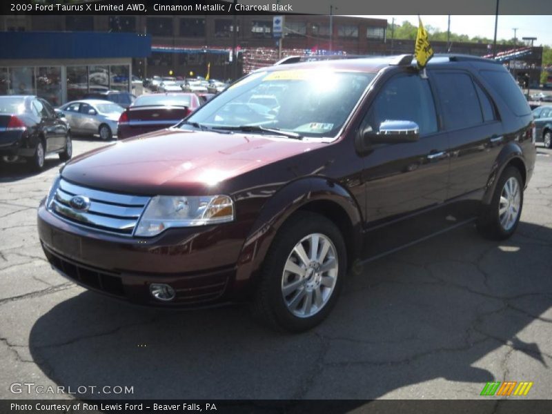 Cinnamon Metallic / Charcoal Black 2009 Ford Taurus X Limited AWD