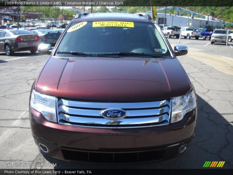Cinnamon Metallic / Charcoal Black 2009 Ford Taurus X Limited AWD