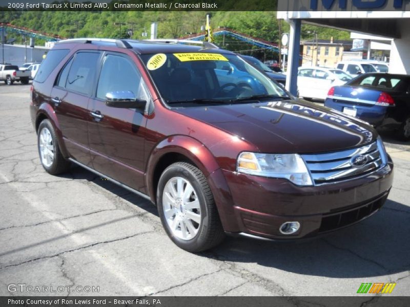 Cinnamon Metallic / Charcoal Black 2009 Ford Taurus X Limited AWD