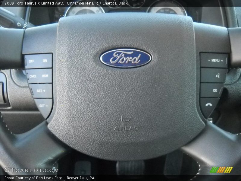 Cinnamon Metallic / Charcoal Black 2009 Ford Taurus X Limited AWD