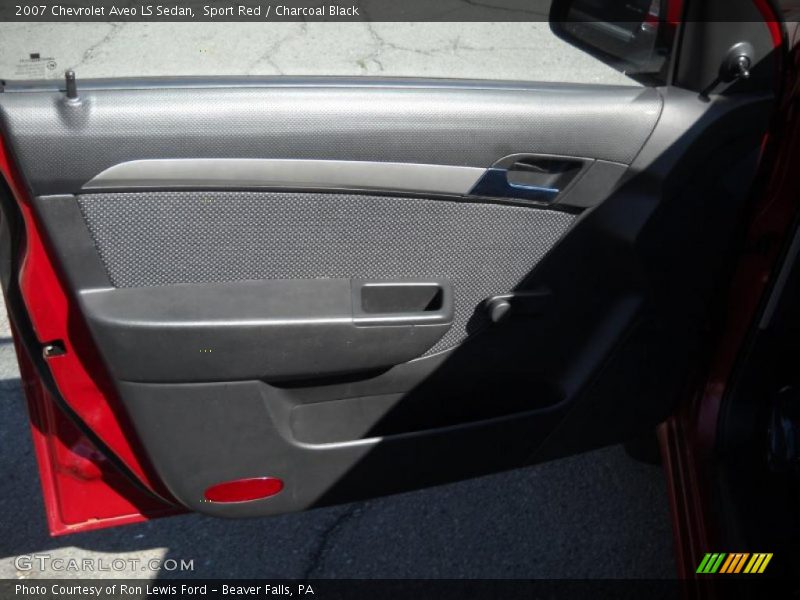 Sport Red / Charcoal Black 2007 Chevrolet Aveo LS Sedan