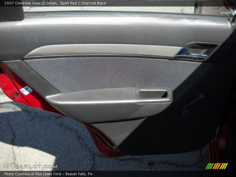Sport Red / Charcoal Black 2007 Chevrolet Aveo LS Sedan