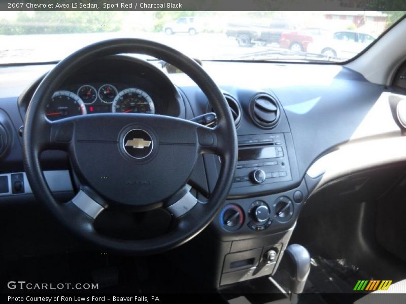 Sport Red / Charcoal Black 2007 Chevrolet Aveo LS Sedan