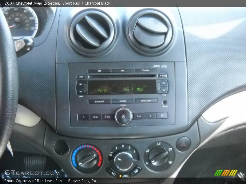Sport Red / Charcoal Black 2007 Chevrolet Aveo LS Sedan