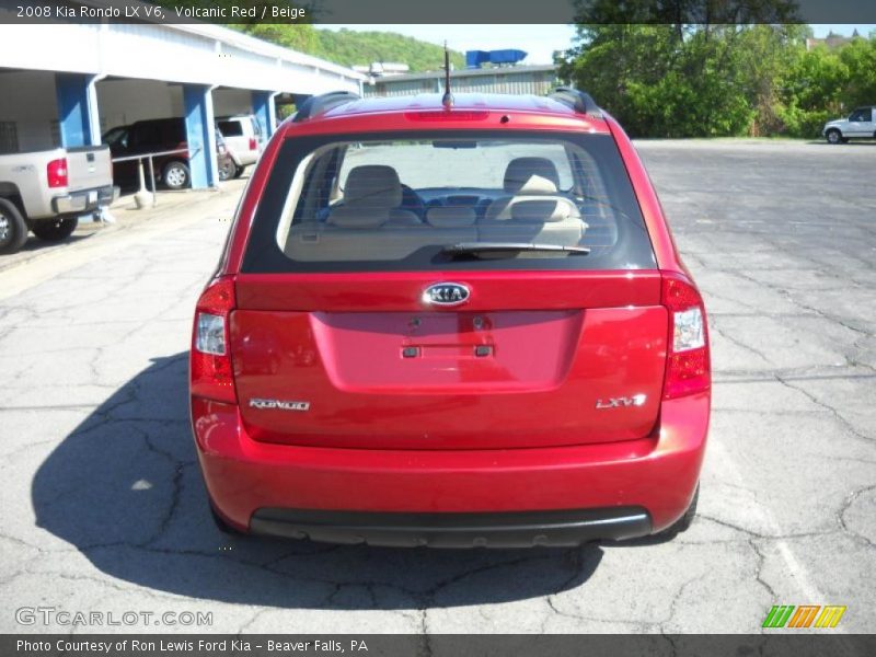 Volcanic Red / Beige 2008 Kia Rondo LX V6