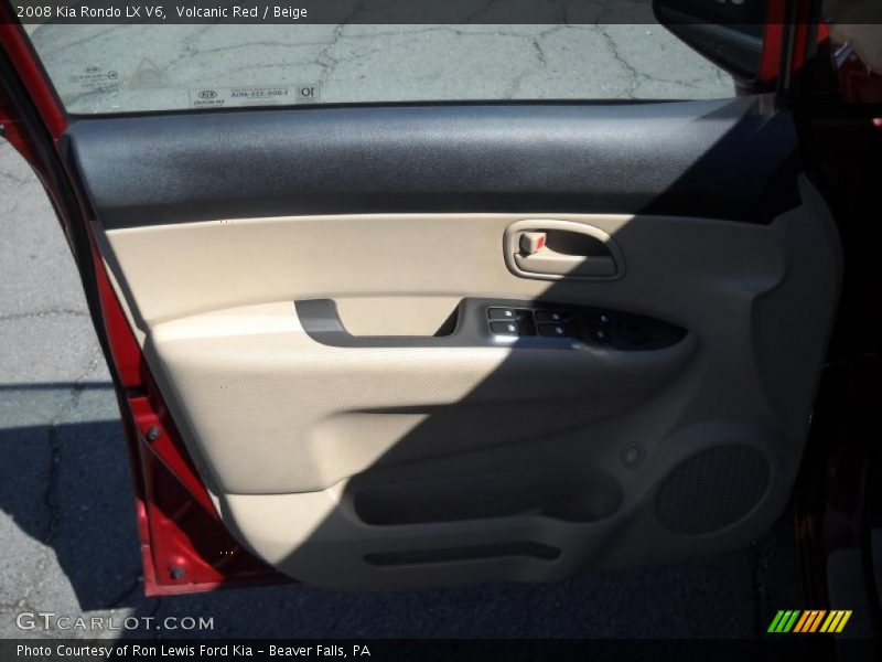 Volcanic Red / Beige 2008 Kia Rondo LX V6