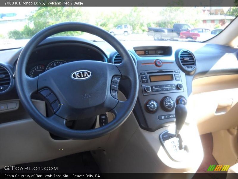 Volcanic Red / Beige 2008 Kia Rondo LX V6