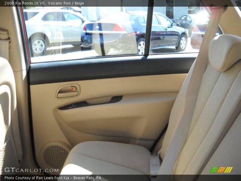 Volcanic Red / Beige 2008 Kia Rondo LX V6